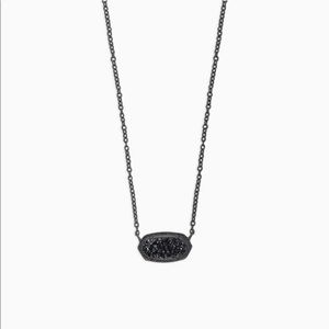 Kendra Scott black drusy necklace